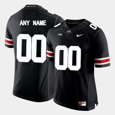 NCAA Ohio State Buckeyes Men's #00 Customized Limited Black Nike Football College Jersey LWU5345LJ